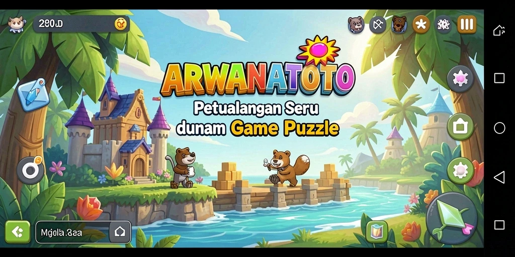 Tampilan gameplay <strong>ARWANATOTO</strong> yang seru dan penuh warna.