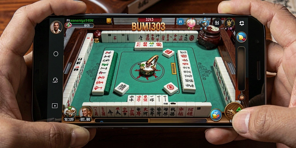 Tampilan menarik dari gameplay Mahjong BUMI303.