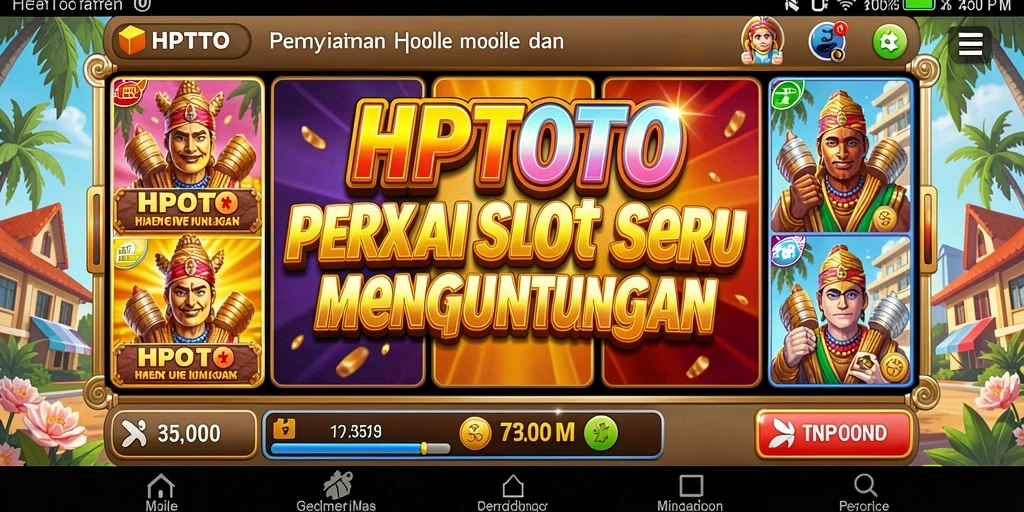 Tampilan gameplay HPTOTO yang penuh warna dan mengasyikkan.