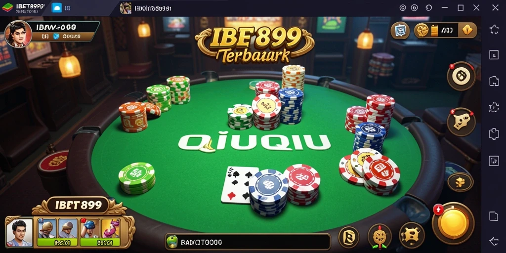 Screenshot IBET899 menampilkan gameplay seru dalam QiuQiu.
