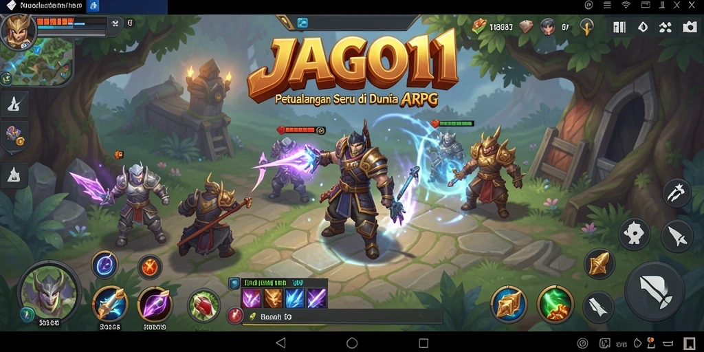 Tampilan dramatis dari pertarungan dalam gameplay JAGO11.