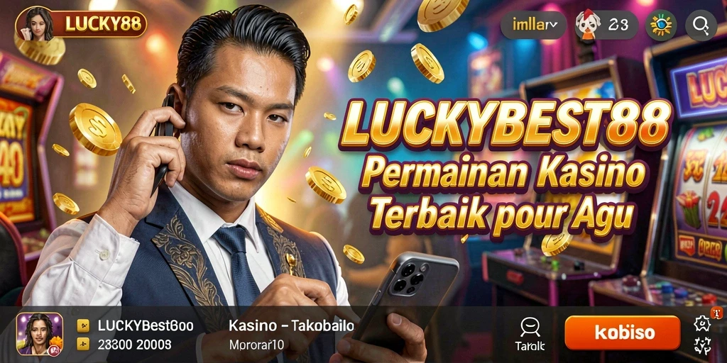 Tampilan gameplay interaktif LUCKYBEST88 di kasino online.