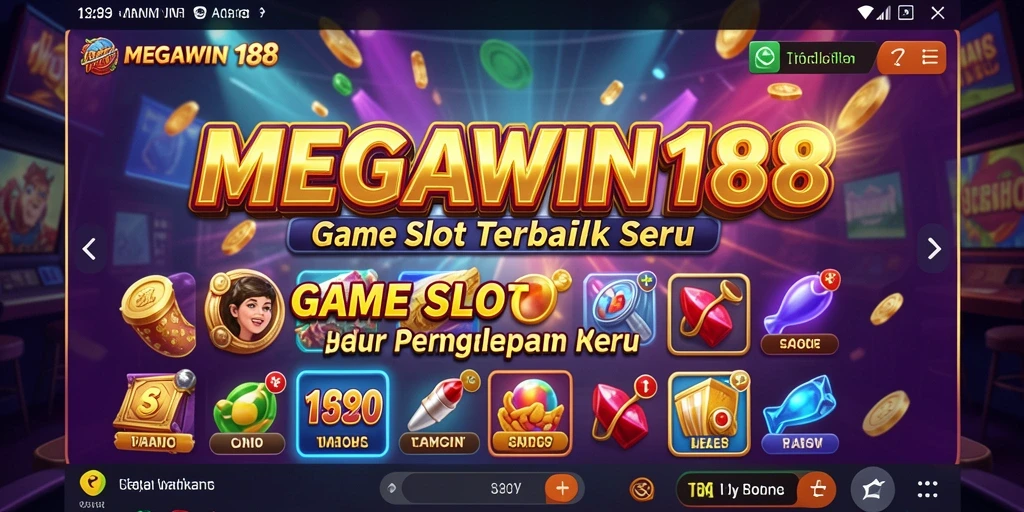 Tampilan utama gameplay MEGAWIN188 yang menarik dalam permainan Slot.