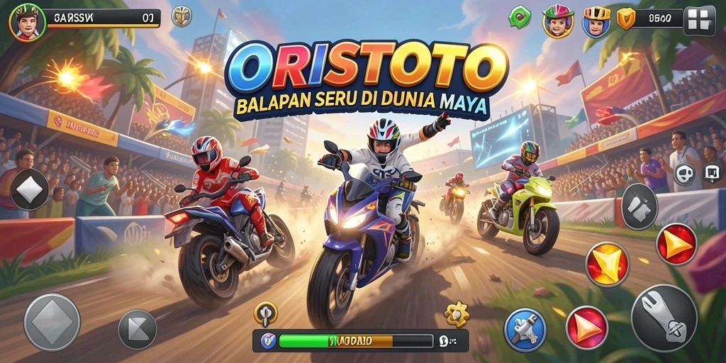 Gameplay balapan seru di ORISTOTO dengan grafis menakjubkan.