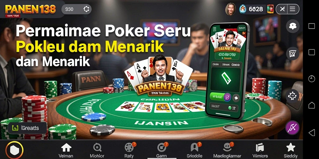Tampilan seru gameplay poker di PANEN138.