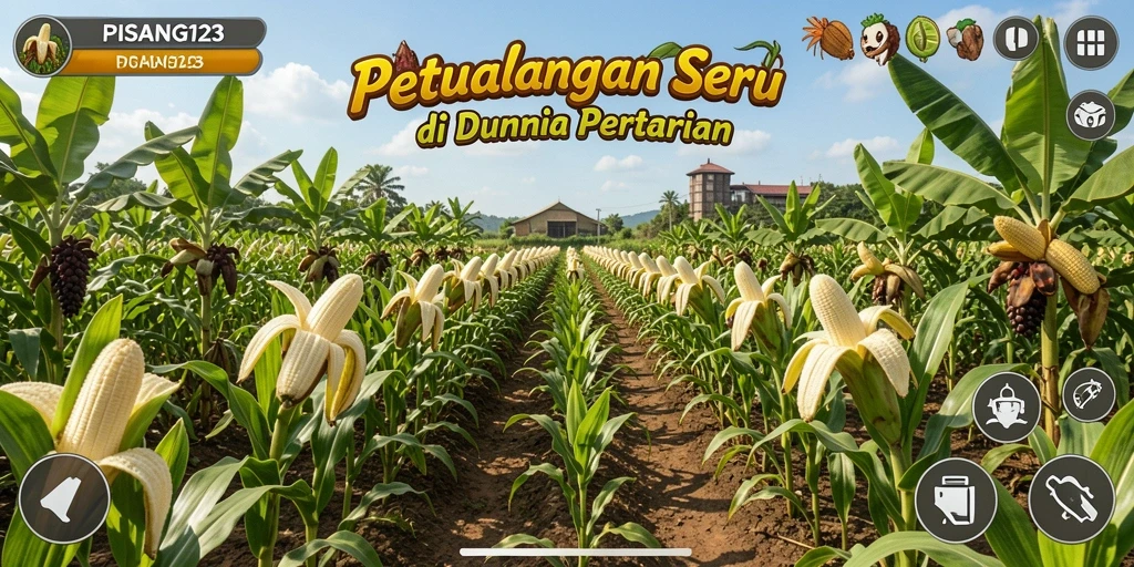Gameplay PISANG123 yang menakjubkan dengan pertanian yang seru.