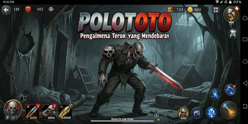 Gameplay POLOTOTO yang menegangkan dengan atmosfer menyeramkan.