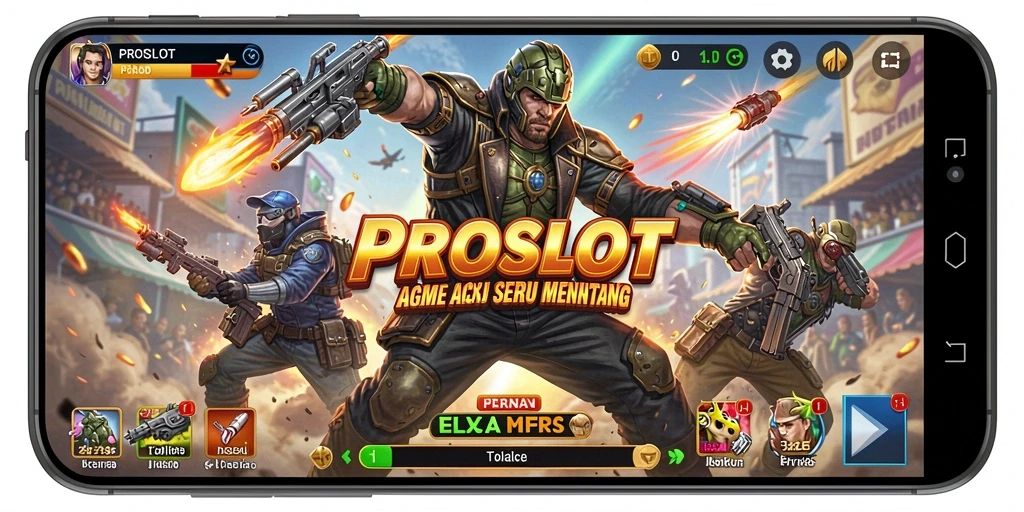 Screenshot gameplay PROSLOT menampilkan aksi mendebarkan dan grafis berkualitas tinggi.