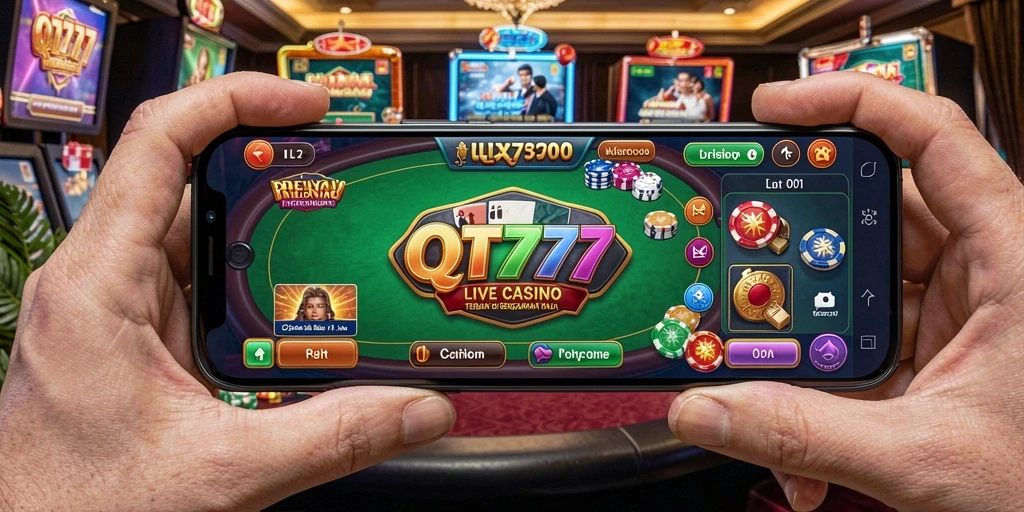 Tampilan gameplay Live Casino yang mendebarkan dan interaktif.