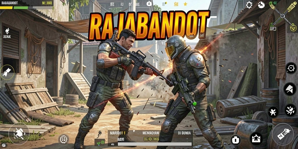 Tampilan mendebarkan dalam pertempuran di RAJABANDOT.