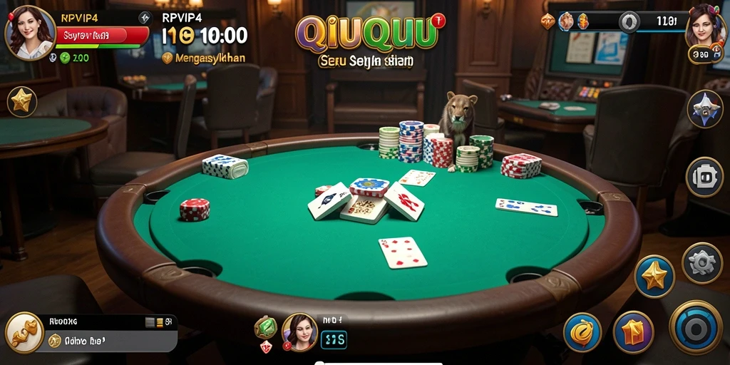 Tampilan gameplay QiuQiu yang menarik dan interaktif.