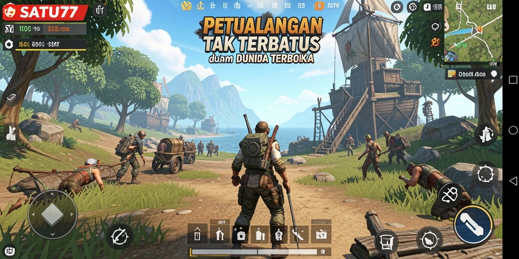 Gameplay seru dalam dunia terbuka SATU77 yang penuh petualangan.