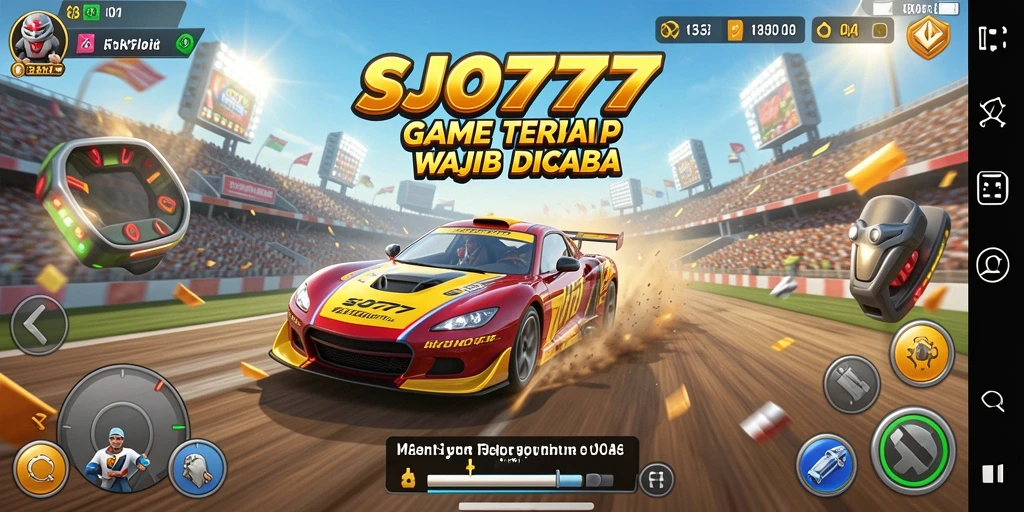 Gameplay seru dan menegangkan dalam SJO777 menunjukkan balapan yang penuh aksi.