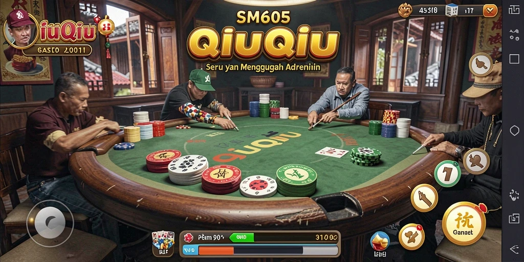 Gameplay QiuQiu yang seru dan interaktif di SM605.