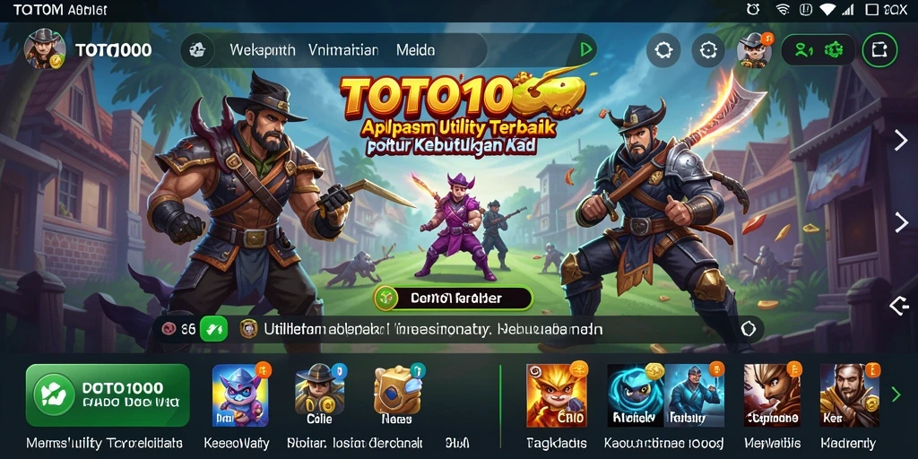 Screenshot utama TOTO1000 menunjukkan fungsionalitas penggunaannya yang intuitif.