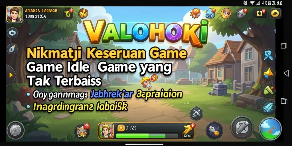 Tampilan gameplay VALOHOKI yang menghibur dan penuh warna.