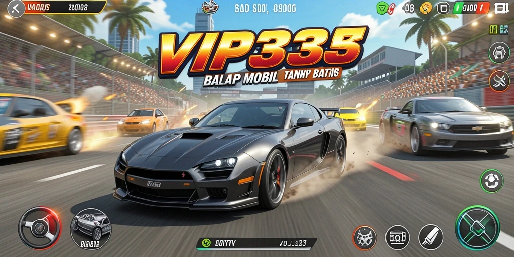 Gameplay seru dalam balapan mobil di VIP333.